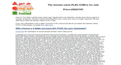 Desktop Screenshot of plsc.com